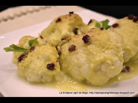 Receta de Coliflor gratinada light y baja en calorías