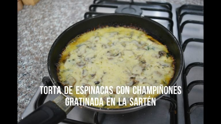 Receta de Tortitas de espinacas con champiñones