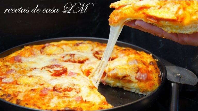 Receta de Pizza rellena de queso