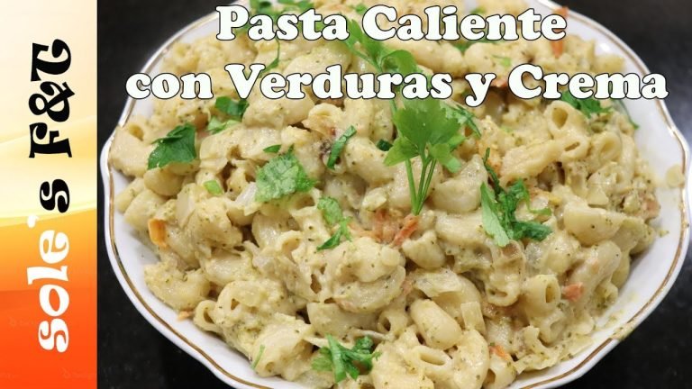 Receta de Pasta con verduras y crema