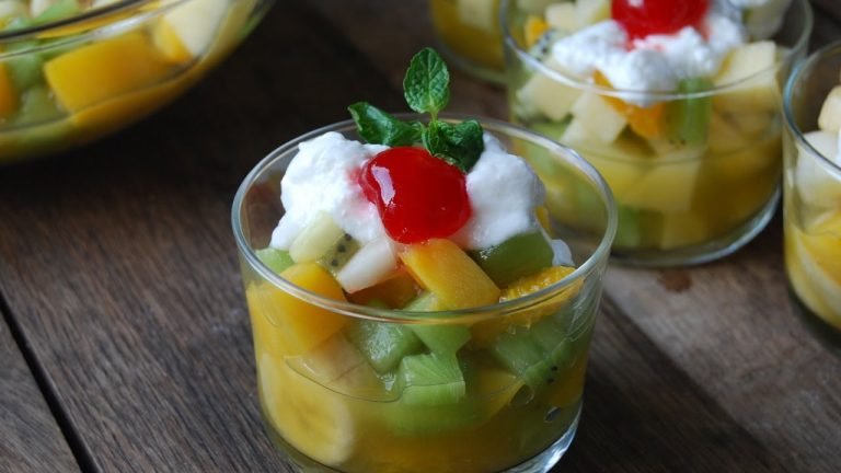 Receta de Macedonia de frutas con yogur