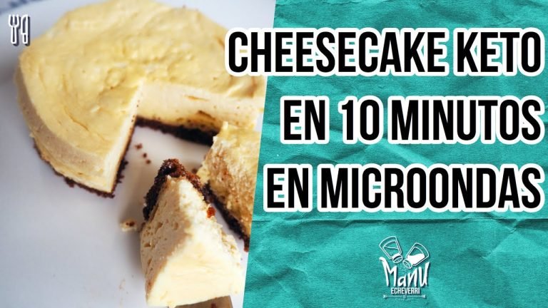 Receta de Tarta de queso keto al microondas