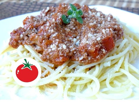 Receta de FIDEOS CON CARNE Y SALSA DE TOMATE con monte