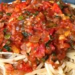 Receta de Tallarines mar y monte con nata.