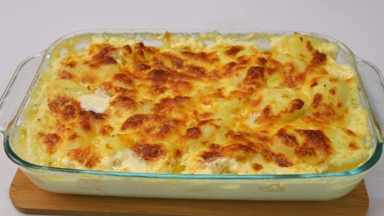 Receta de Patatas gratinadas cocidas a la Crema