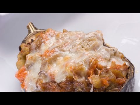 Receta de Berenjenas rellenas de calabaza y anchoas