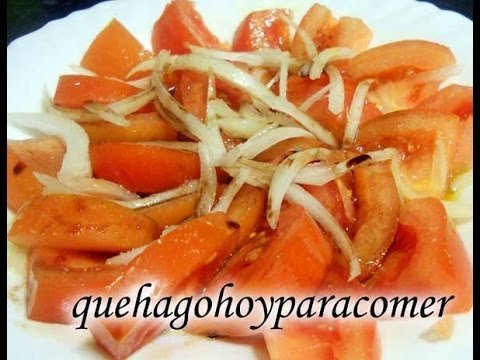 Receta de Ensalada de tomate y cebolla