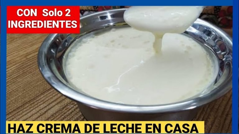 Receta de crema casera