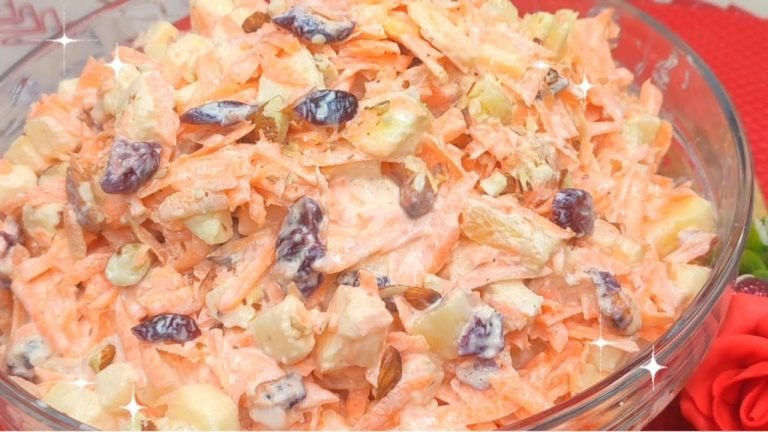 Receta de Ensalada de zanahoria navideña