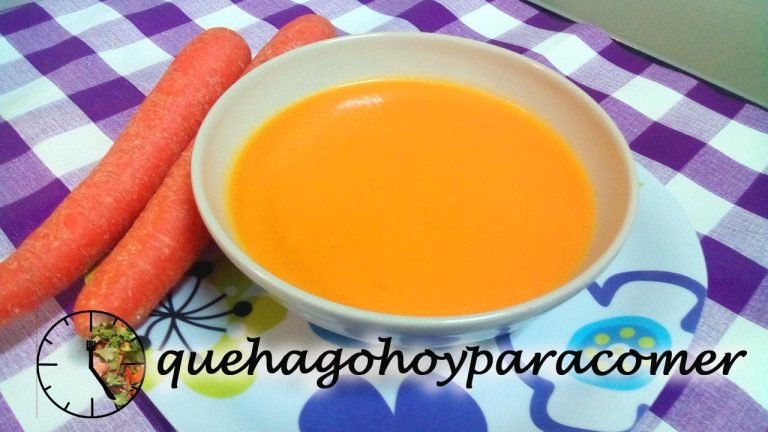 Receta de Crema de zanahoria sin patata