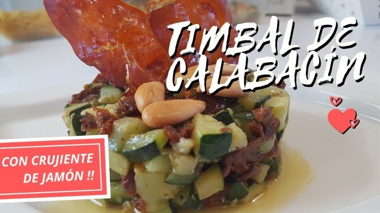 Receta de Timbal de calabacín y tomate