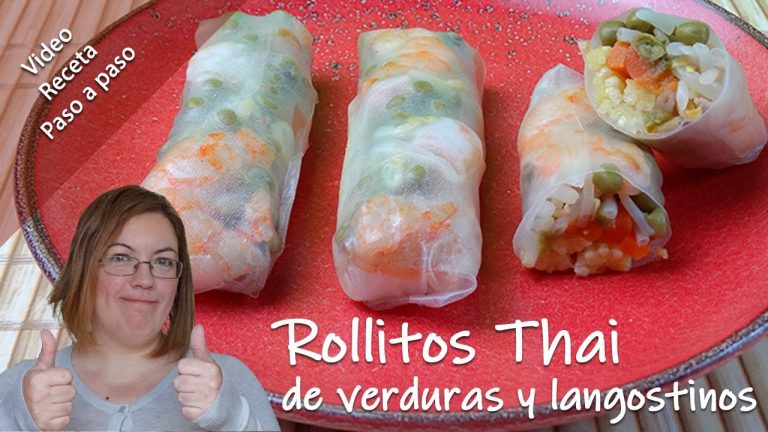 Receta de Rollitos tailandeses rellenos de verduras