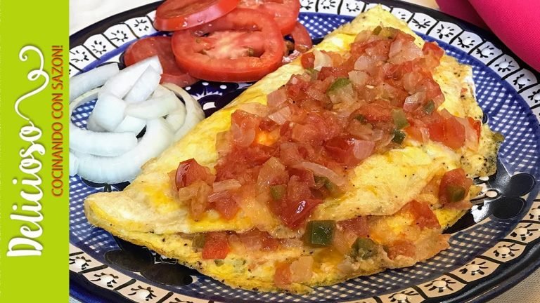 Receta de Omelette de huevo a la mexicana