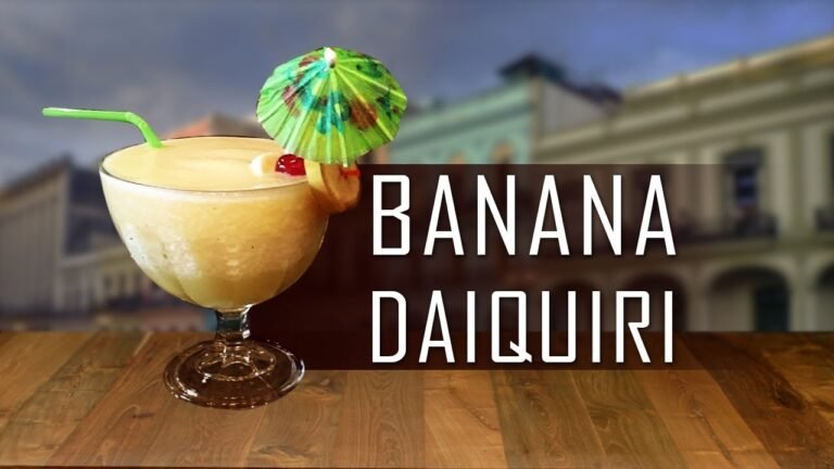 Daiquiri de plátano y fresa