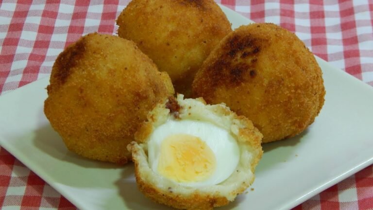 Receta de Huevos empanados fritos