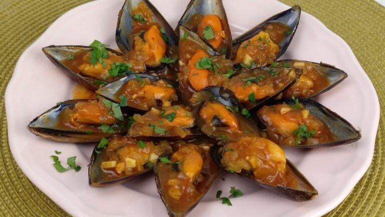 Receta de Mejillones a la marinera con tomate