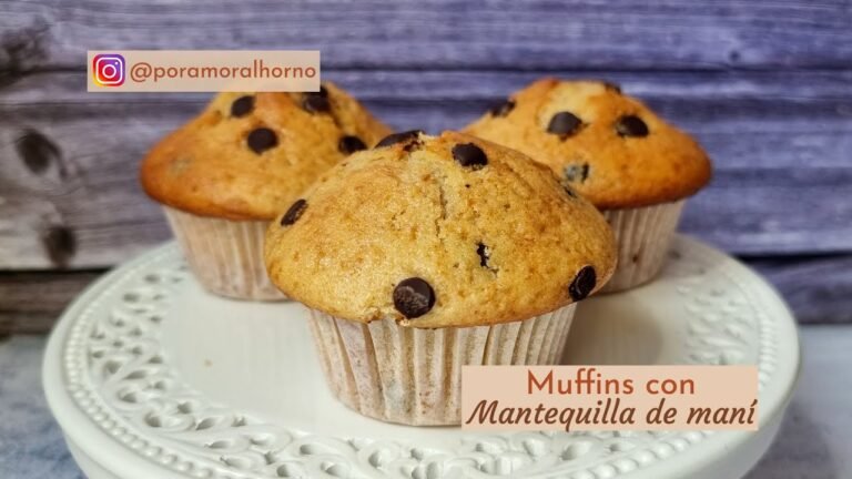 Receta de Muffins de maní