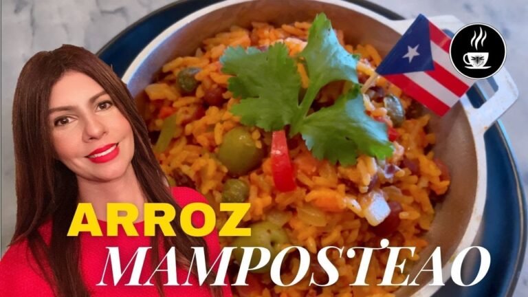 Receta de Arroz mamposteao con tocineta y jamon