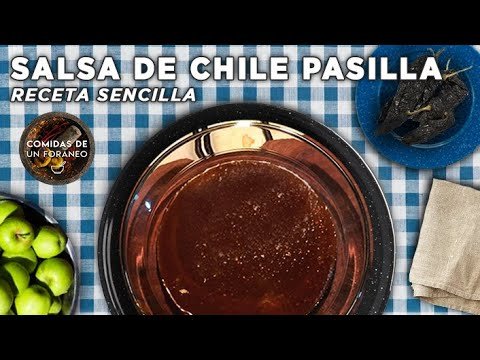 Receta de Salsa de chile pasilla