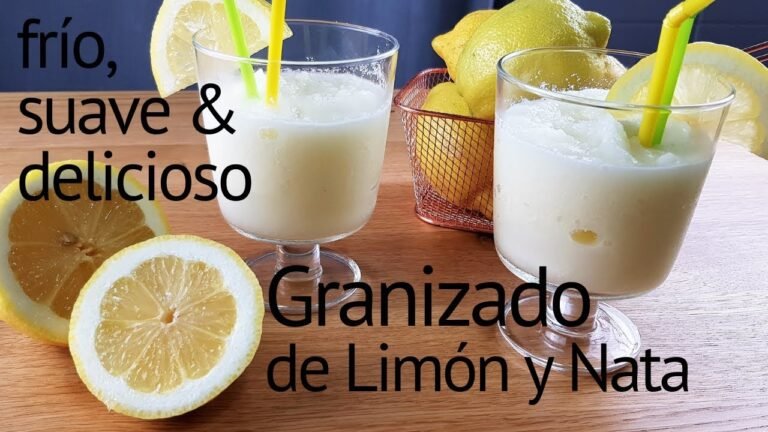 Receta de Sorbete de limón con clara de huevo