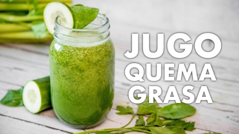 13 jugos verdes para adelgazar y quemar grasa